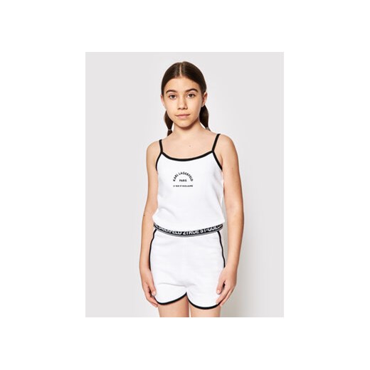 KARL LAGERFELD Kombinezon Z14158 S Biały Regular Fit Karl Lagerfeld 8Y okazja MODIVO