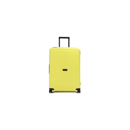 Samsonite Średnia Twarda Walizka S'Cure 49307-1515-1BEU Żółty Samsonite uniwersalny MODIVO wyprzedaż