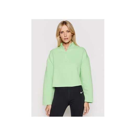 Nike Bluza Sportswear Tech Fleece CT0882 Zielony Relaxed Fit Nike S wyprzedaż MODIVO