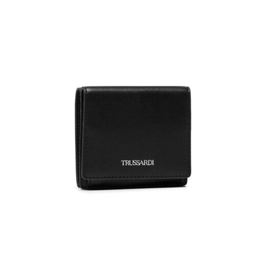 Trussardi Mały Portfel Męski Wallet Coin Pocket 71W00168 Czarny Trussardi uniwersalny MODIVO