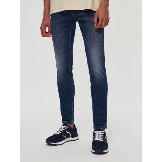 Granatowe jeansy skinny fit House 36/32 okazja House