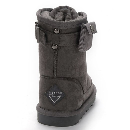 Buty zimowe dziecięce brązowe Island Boot wiązane