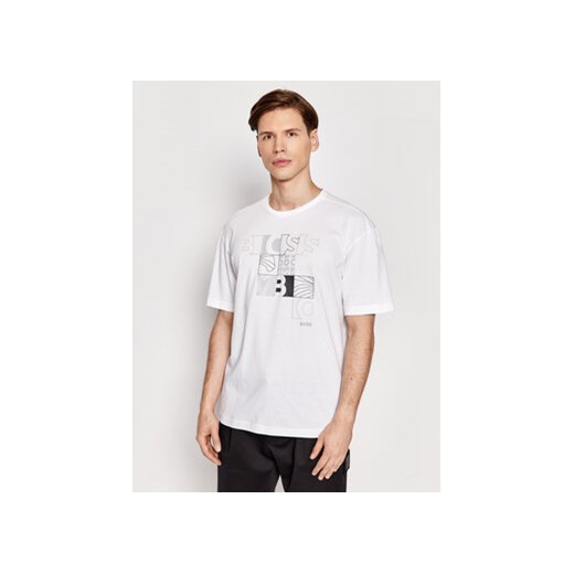 Boss T-Shirt Tirax 1 50466944 Biały Relaxed Fit M promocja MODIVO