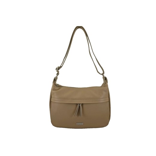 Pojemna torebka na ramię z kieszenią - Beżowa ze sklepu Barberinis w kategorii Listonoszki - zdjęcie 167348799