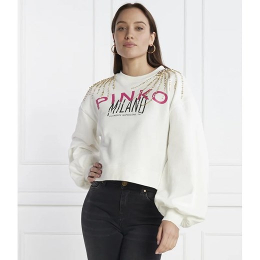 Pinko Bluza | Cropped Fit ze sklepu Gomez Fashion Store w kategorii Bluzy damskie - zdjęcie 167354855