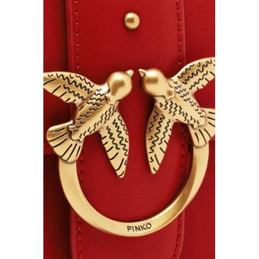 Pinko Skórzana torebka na ramię LOVE ONE MINI CL PLTT Pinko OS Gomez Fashion Store