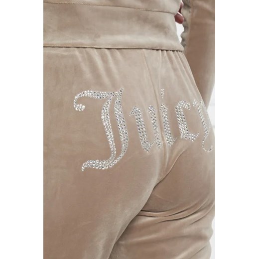 Juicy Couture spodnie damskie z elastanu beżowe 