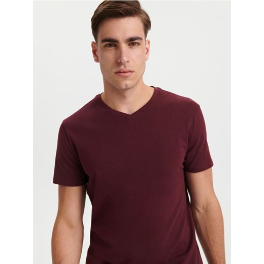 Sinsay - Koszulka - czerwony ze sklepu Sinsay w kategorii T-shirty męskie - zdjęcie 167360768
