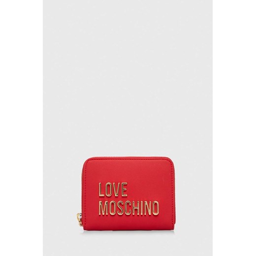 Love Moschino portfel damski kolor różowy ze sklepu ANSWEAR.com w kategorii Portfele damskie - zdjęcie 167364599