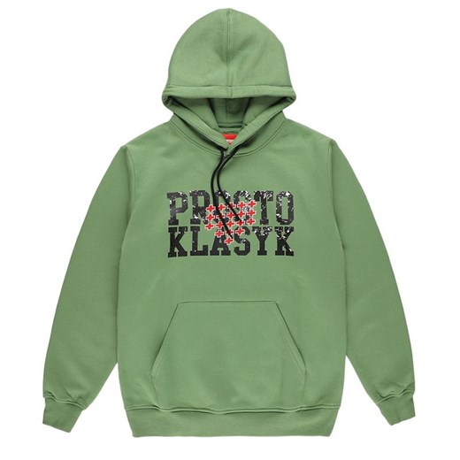 Bluza Prosto Klasyk Hoodie Ferras KL232MSWE2083 - zielona ze sklepu streetstyle24.pl w kategorii Bluzy męskie - zdjęcie 167364839