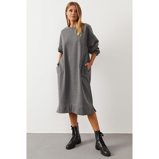 LA Angels Sukienka w kolorze szarym La Angels M okazyjna cena Limango Polska