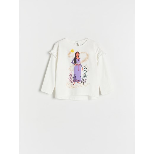 Reserved - Bawełniana koszulka Wish - złamana biel ze sklepu Reserved w kategorii Bluzki dziewczęce - zdjęcie 167366226