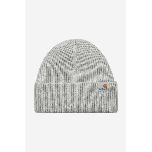 Carhartt WIP czapka kolor szary ze sklepu PRM w kategorii Czapki zimowe męskie - zdjęcie 167368999
