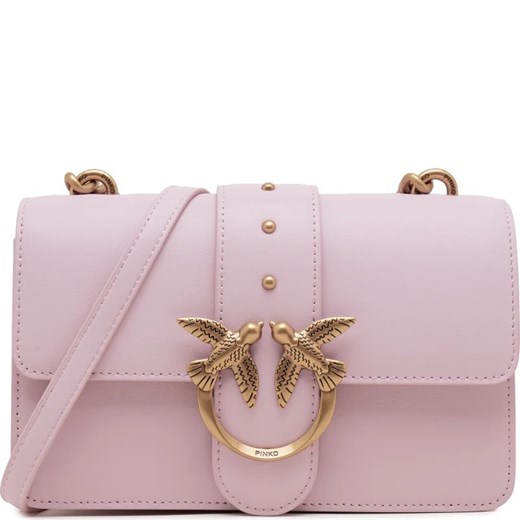 Pinko Skórzana torebka na ramię LOVE ONE MINI CL PLTT Pinko Uniwersalny Gomez Fashion Store
