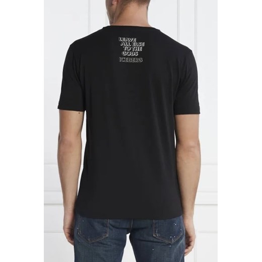 T-shirt męski Iceberg z krótkimi rękawami młodzieżowy 