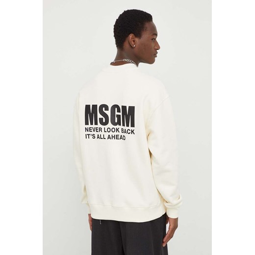 Bluza męska MSGM z napisem młodzieżowa 