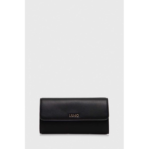 Liu Jo portfel damski kolor czarny ze sklepu ANSWEAR.com w kategorii Portfele damskie - zdjęcie 167375858
