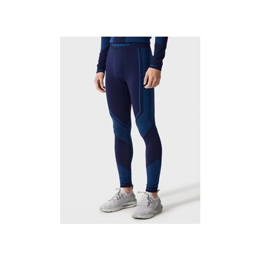 Togoshi Legginsy THERMO TG22-LEGM500 Granatowy Slim Fit Togoshi L_XL okazja MODIVO