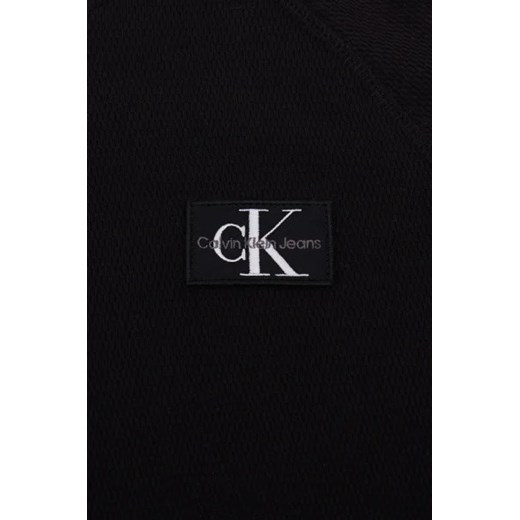 T-shirt chłopięce czarny Calvin Klein z długim rękawem 