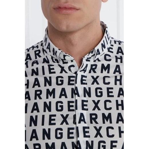 Koszula męska Armani Exchange z klasycznym kołnierzykiem z długim rękawem 