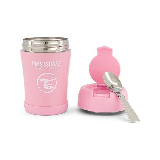 Twistshake Pojemnik termiczny w kolorze jasnoróżowym - 350 ml ze sklepu Limango Polska w kategorii Akcesoria kuchenne - zdjęcie 167387938