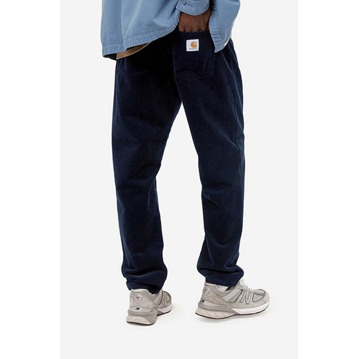 Niebieskie spodnie męskie Carhartt WIP casualowe 