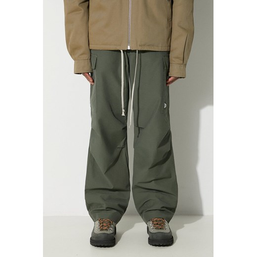 Billionaire Boys Club spodnie Cargo męskie kolor zielony proste B23411 ze sklepu PRM w kategorii Spodnie męskie - zdjęcie 167391805