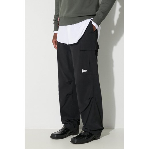 Billionaire Boys Club spodnie Cargo męskie kolor czarny proste B23411 ze sklepu PRM w kategorii Spodnie męskie - zdjęcie 167391807