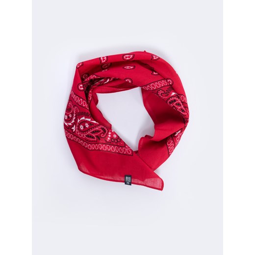 Apaszka unisex typu bandana czerwona Bandi 603 ze sklepu Big Star w kategorii Szaliki i chusty damskie - zdjęcie 167392535