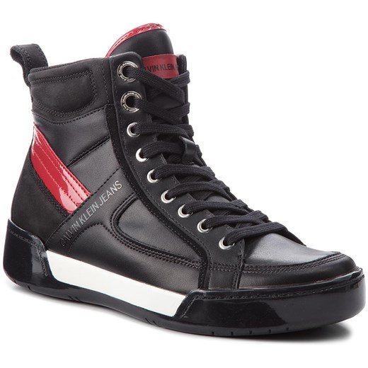 Sneakersy Calvin Klein Jeans Nicola S1774 Black/Black/Scarlet 40 eobuwie.pl okazyjna cena