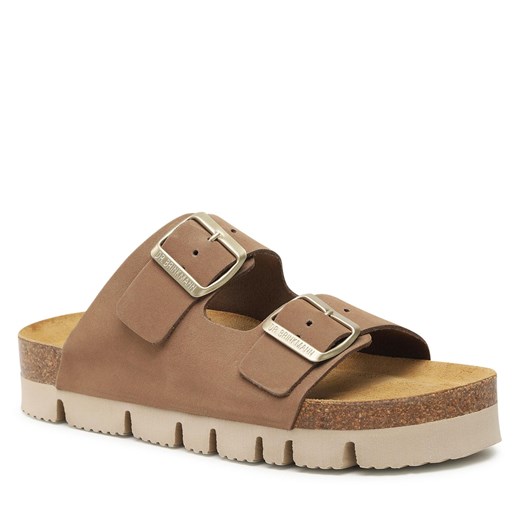 Klapki Dr. Brinkmann 700348 Beige 08 38 eobuwie.pl