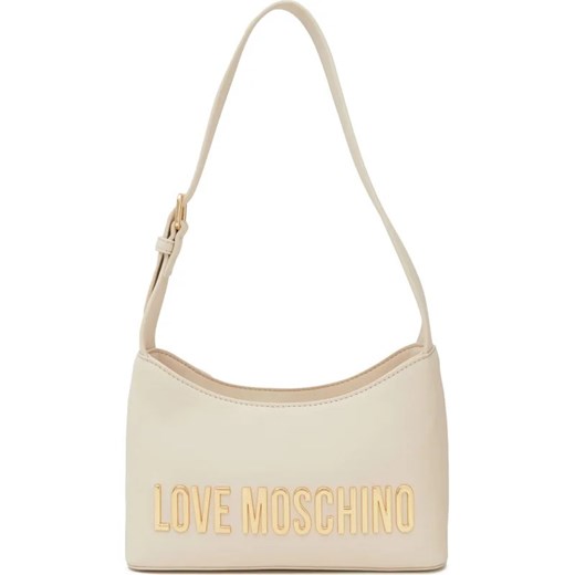 Listonoszka Love Moschino na ramię matowa średniej wielkości 