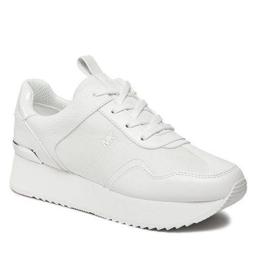 Buty sportowe damskie Michael Kors sneakersy białe sznurowane na platformie 