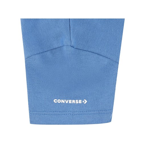 T-shirt chłopięce niebieski Converse bawełniany w nadruki 