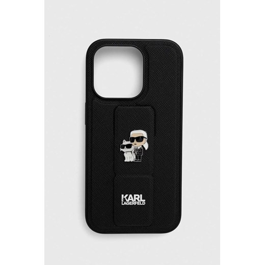 Karl Lagerfeld etui na telefon iPhone 14 Pro 6.1&apos;&apos; kolor czarny Karl Lagerfeld ONE ANSWEAR.com