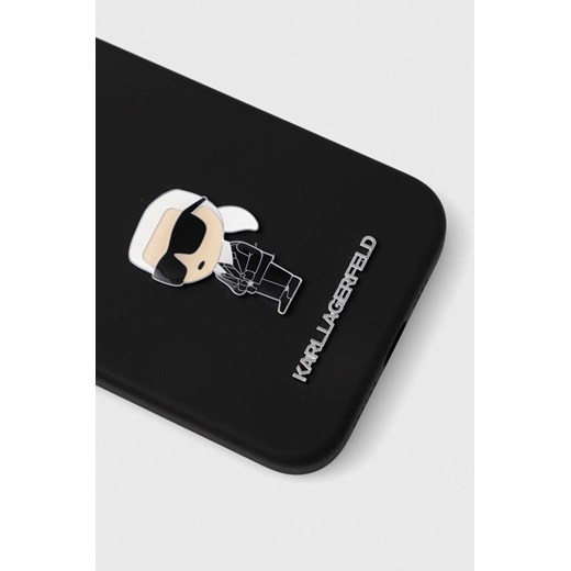 Karl Lagerfeld etui na telefon iPhone 15 Pro Max 6.7&apos;&apos; kolor czarny Karl Lagerfeld ONE ANSWEAR.com