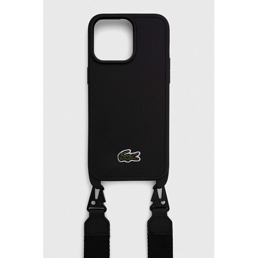 Lacoste etui na telefon iPhone 15 Pro Max 6.7&quot; kolor czarny Lacoste ONE ANSWEAR.com