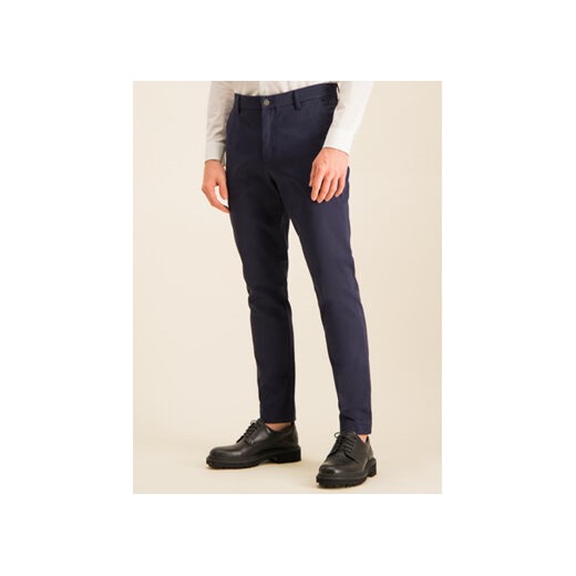 Calvin Klein Jeans Spodnie materiałowe J30J312590 Granatowy Slim Fit 32_32 wyprzedaż MODIVO