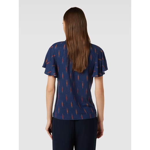 Bluzka damska Ralph Lauren z krótkim rękawem w abstrakcyjnym wzorze 