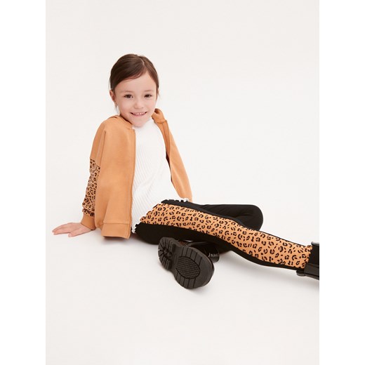 Reserved - Bawełniane legginsy z lampasami - czarny Reserved 92 (1 Reserved