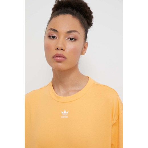 adidas Originals t-shirt bawełniany damski kolor pomarańczowy XL ANSWEAR.com