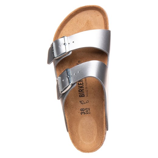 Birkenstock Klapki &quot;Arizona&quot; w kolorze srebrnym 37 okazja Limango Polska