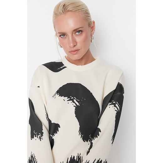 trendyol Bluza w kolorze kremowo-czarnym Trendyol S okazja Limango Polska
