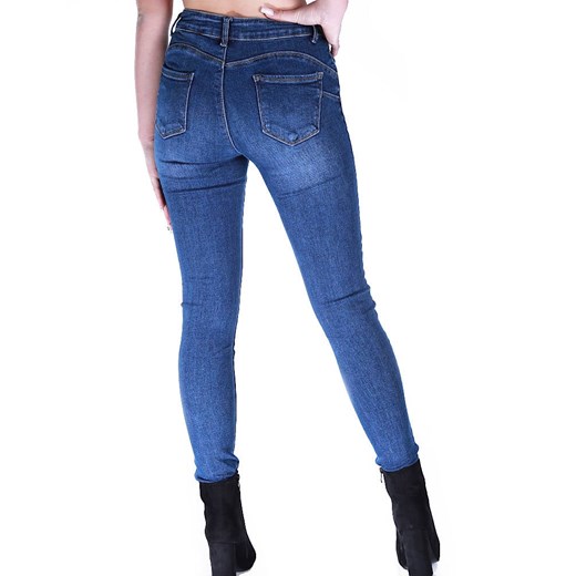 Jeansowe niebieskie spodnie damskie rurki M'Sara /H UB726 L505/ 28- M Pantofelek24.pl Jacek Włodarczyk