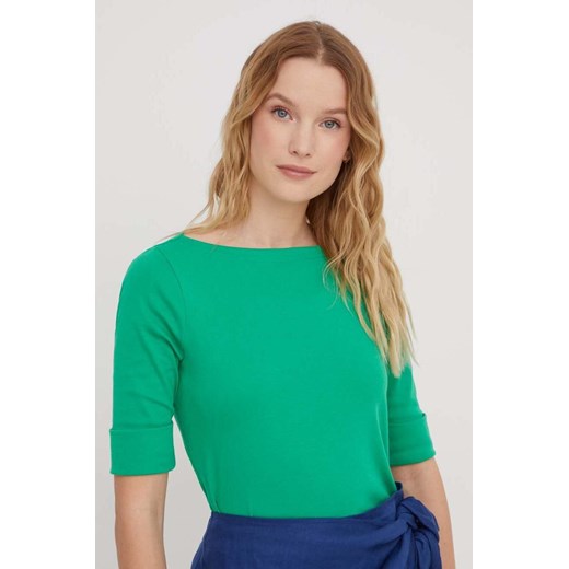 Lauren Ralph Lauren t-shirt damski kolor zielony S ANSWEAR.com