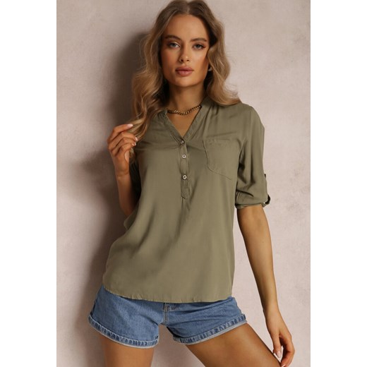 Zielona Koszula Rainy ze sklepu Renee odzież w kategorii Koszule damskie - zdjęcie 167437507