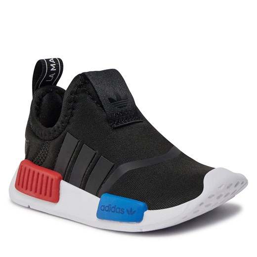 Buty sportowe dziecięce czarne Adidas bez zapięcia jesienne