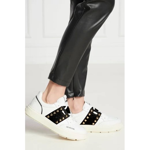 Buty sportowe damskie Love Moschino sneakersy z tworzywa sztucznego
