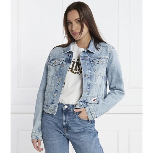 Tommy Jeans Kurtka jeansowa IZZIE | Slim Fit ze sklepu Gomez Fashion Store w kategorii Kurtki damskie - zdjęcie 167438549