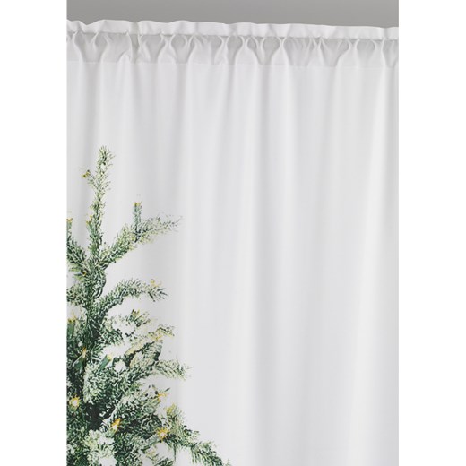 Zasłona  LED z nadrukiem choinki (1 szt.) One Size bonprix